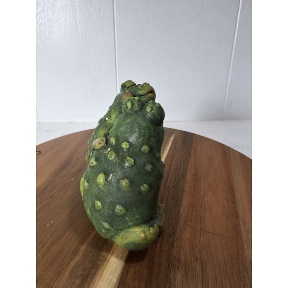 Vintage 90s Pete Apsit  Frog Toad Figurine Large Eyes Kissing Pair  See Pics - Picture 2 of 7